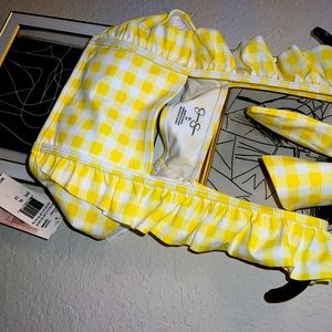 Jessica Simpson bikini top with head band new